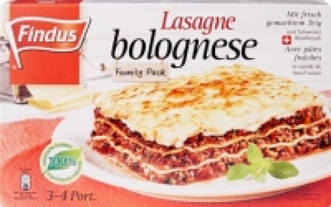 Findus Lasagne bolognese CHF 7.30