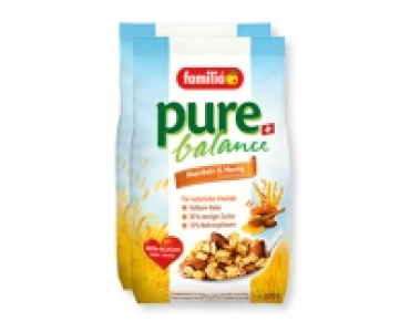 Aldi Suisse  FAMILIA® pure balance Mandeln & Honig