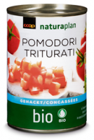 Coop  Coop Naturaplan Bio-Tomaten gehackt, 3 x 400 g, Trio (100 g = 0.28)