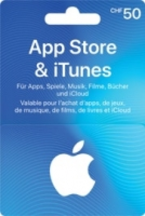 iTunes-Geschenkkarte im Wert von CHF 50. CHF&nbsp;50.00