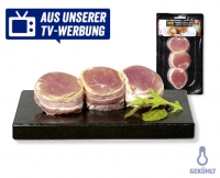 Aldi Suisse  BBQ Schweinsfilet-Spiess mit Speck