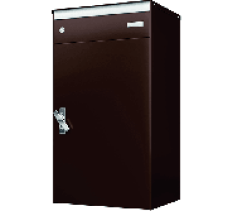 Stebler Briefkasten mit Paketschliessfach s:box17 Schokobraun/Braun CHF 300.80