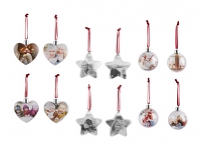 Foto-Weihnachtsanhänger, 4er CHF 4.99