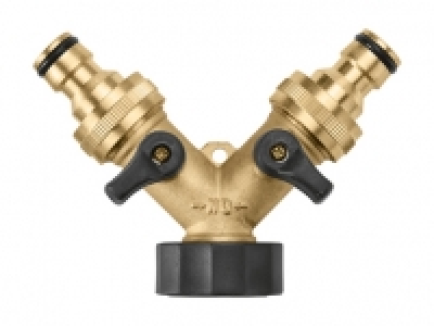 Messing-2-Wege-Verteiler