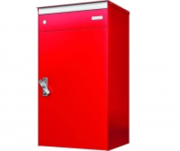 Stebler Briefkasten mit Paketschliessfach s:box17 Feuerrot/Feuerrot