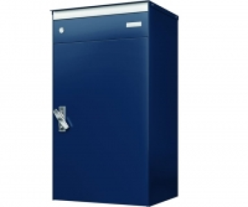 Stebler Briefkasten mit Paketschliessfach s:box17 Saphirblau/Blau