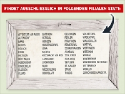 Filialen CHF 1.79