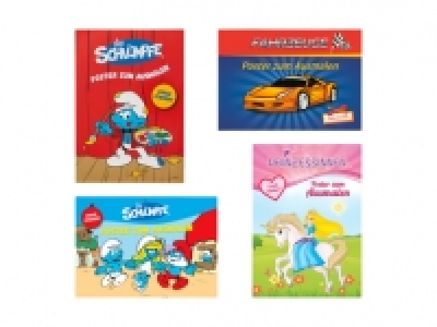 Mal- und Rätselbücher mit Stickern (nur in der Deutschschweiz)