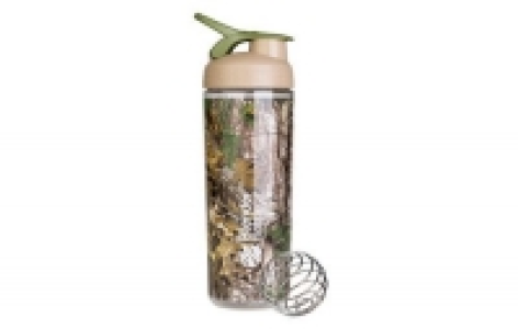 Shaker < Trinkflasche Sleek Signature Real Tree Braun Grün