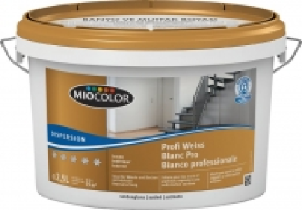 Do it und Garden Miocolor Miocolor Dispersion Profi seidenglanz Weiss 2.5 l