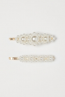 HM   2-Pack Haarspangen mit Perlen