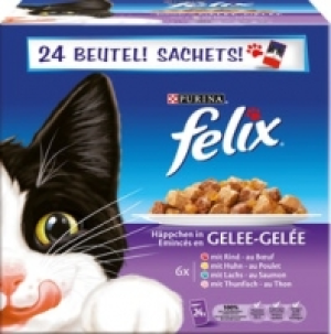 Denner  Felix Katzenfutter Häppchen in Gelée