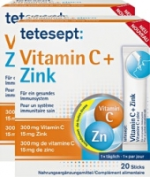 tetesept Nahrungsergänzungsmittel Vitamin C + Zink