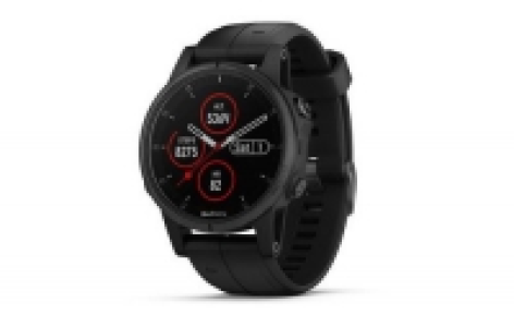 GPS-Sportuhr fenix 5S Plus Saphir Schwarz