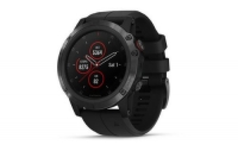 GPS-Sportuhr fenix 5X Plus Saphir Schwarz