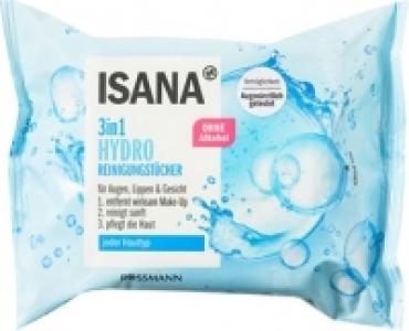 ISANA Gesichtsreinigungstücher 3in1 Hydro