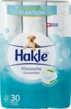 Hakle Toilettenpapier Klassische Sauberkeit Blau