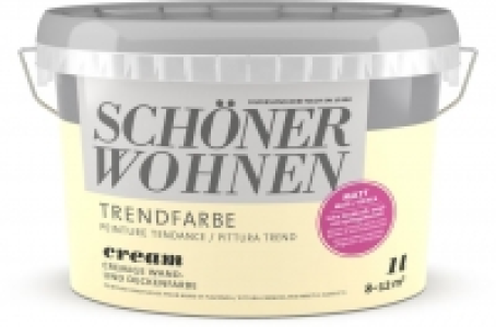 Do it und Garden Schöner Wohnen Schöner Wohnen Trend Wandfarbe matt Cream 1 l