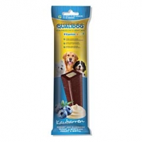 Qualipet  QUALIDOG Snacks Kaubarren Joghurt & Blaubeere 80g