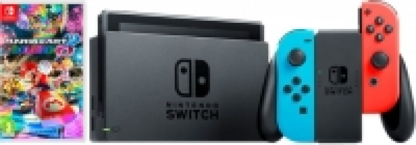 Nintendo Switch Neon V2 2019 inkl. Mario Kart 8 Deluxe DLC Bundle