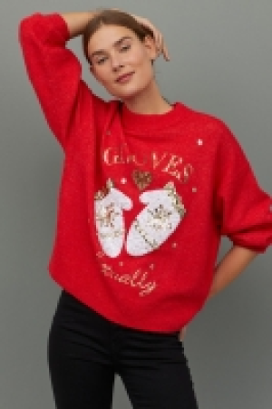  Pullover mit Paillettenmotiv CHF 19.95