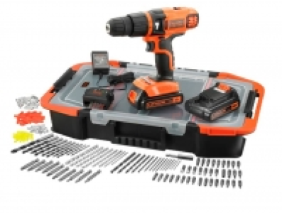 Black&Decker Akku-Schlagbohrschrauber 18V LI-2 Set