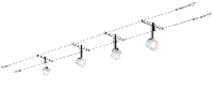 Do it und Garden Paulmann Paulmann WIRE SYSTEM Seil-Set LED Stage