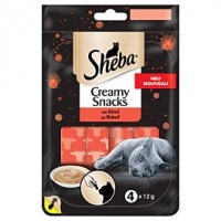 Qualipet  Sheba Creamy Snacks mit Rind 4x12g
