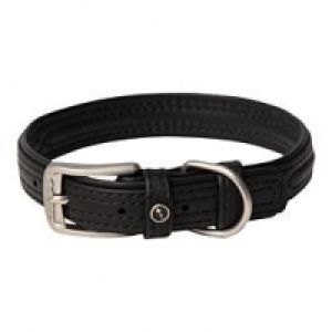 Qualipet  Rogz Hunde Lederhalsband schwarz XL