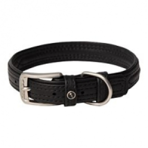 Qualipet  Rogz Hunde Lederhalsband Schwarz