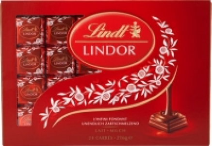 Denner  Lindt Lindor Les Carrés Milch