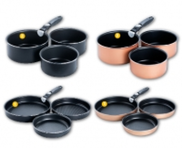 Aldi Suisse  CROFTON® Platzsparende Pfannen/ Töpfe, 3-teilig