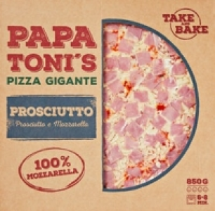 Papa Tonis Pizza Gigante Prosciutto e Mozzarella