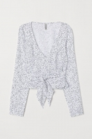  Wickelbluse mit V-Ausschnitt CHF 12.95