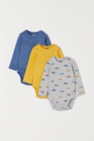 HM   3er-Pack Baumwollbodys