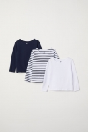 HM   3er-Pack Langarmshirts