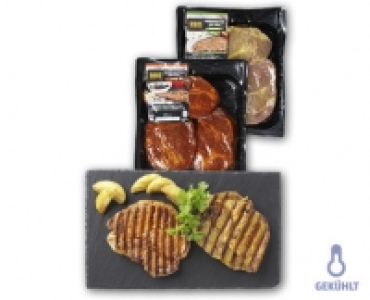 BBQ Schweinssteaks vom Hals