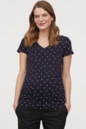 HM   MAMA Shirt mit V-Ausschnitt