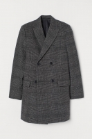 HM   Zweireihiger Mantel in Wollmix