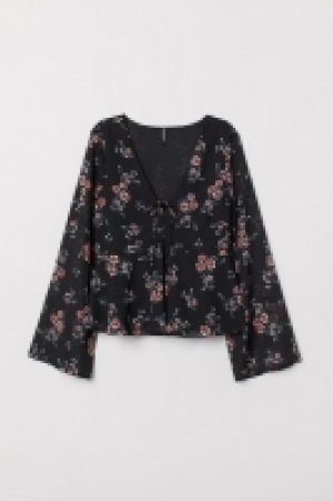 HM   Bluse mit V-Ausschnitt