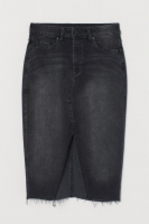 HM   Knielanger Jeansjupe