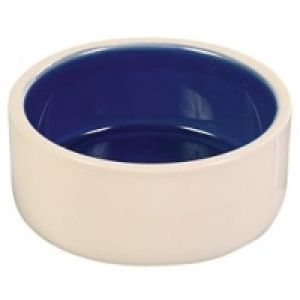 Qualipet  Trixie Keramiknapf 0.35l creme/blau