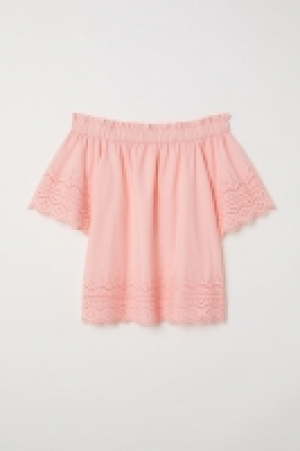 Baumwollbluse mit Stickerei CHF 23.95