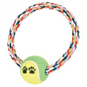 Qualipet  Trixie Tauring mit Tennisball D=6cm/D=18cm