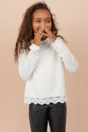 Feinstrickpullover mit Spitze CHF 12.95