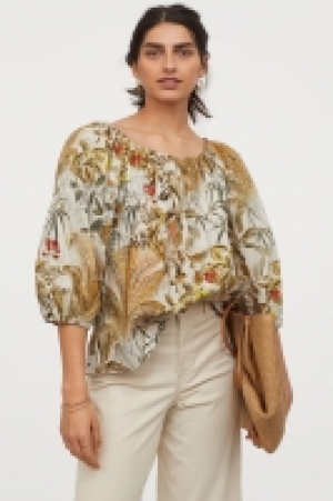 Baumwollbluse mit Puffärmeln CHF 12.95