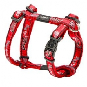 Rogz Geschirr Jelly Bean S 25-40cm Red Bone