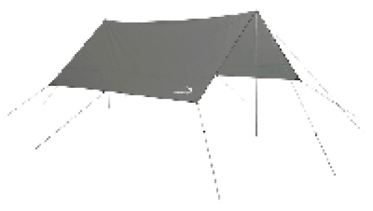 SportXX  Easy Camp Tarp 4 x 4 m Zelt-Zubehör / Sonnensegel / Tarp