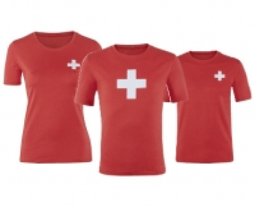 DAMEN-/HERREN-/KINDER-T-SHIRT, SCHWEIZER KREUZ CHF&nbsp;5.99