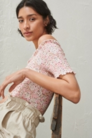 Gesmoktes Off-Shoulder-Shirt CHF 10.95